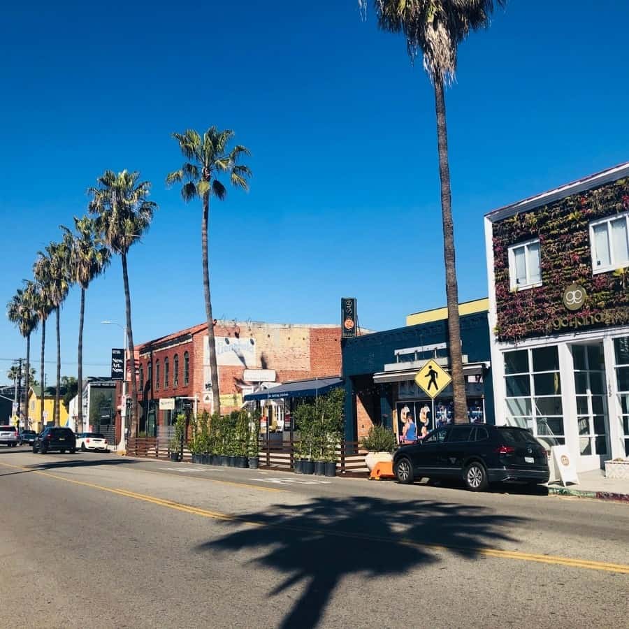 Abbot Kinney Boulevard in Venice California