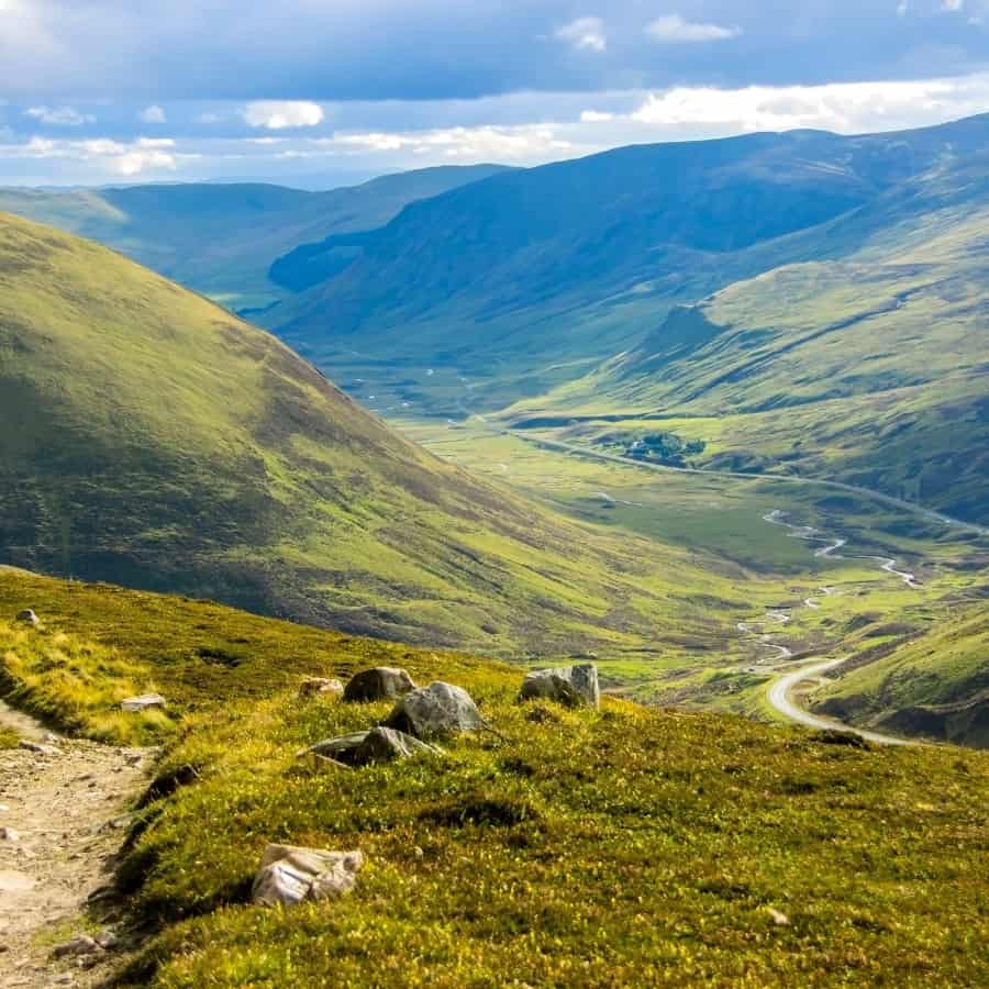 Aberdeenshire countryside in Scotland