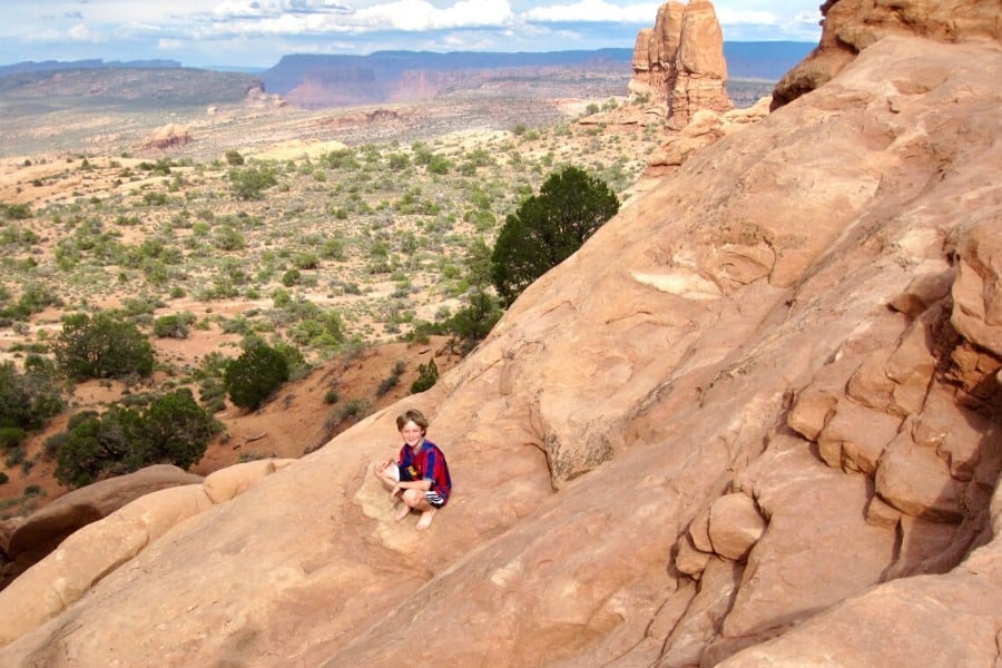 first trip to arches national park with kids