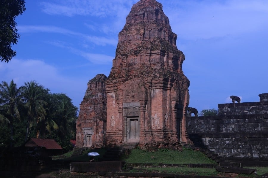 Bakong Temple Cambodia after a rain