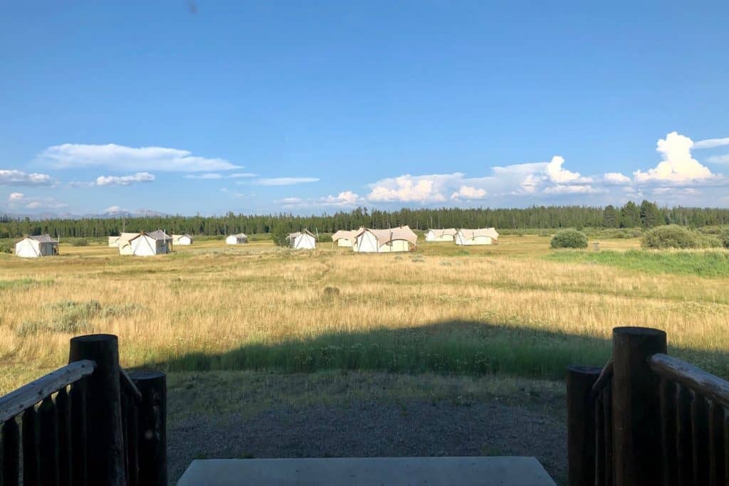 The view from the Bar N Ranch Restaurant near West Yellowstone Montana