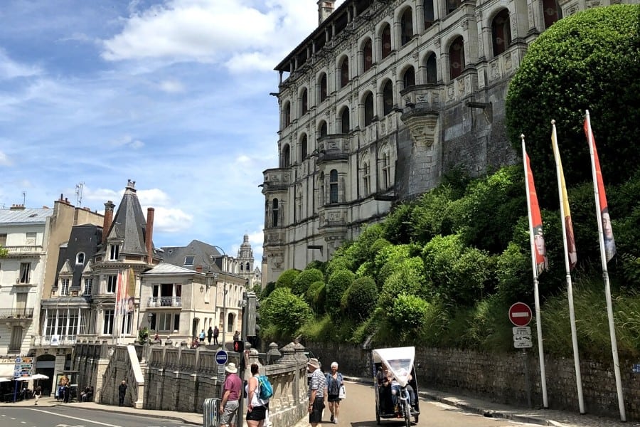 chateau du blois is unique as it in a town