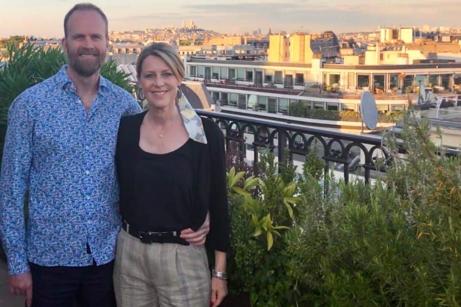 cocktails with a view at the Peninsula Hotel in Paris