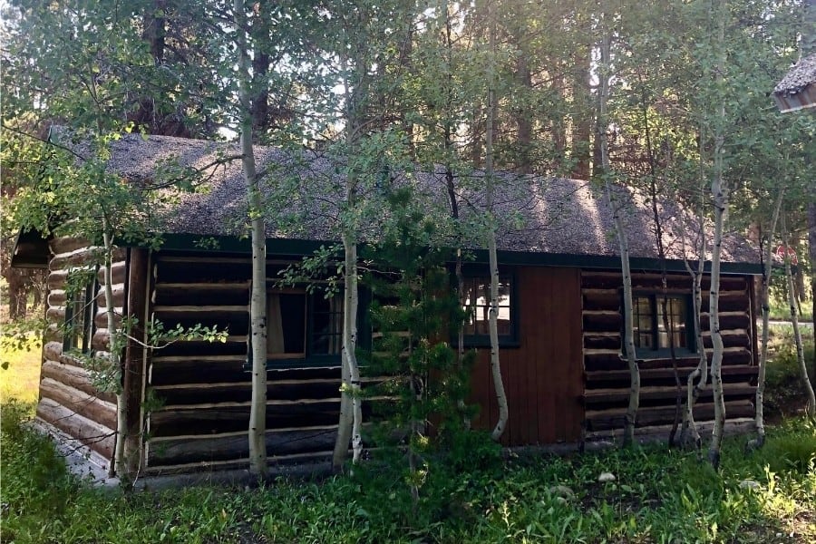 A two-bedroom cabin at Colter Bay Village