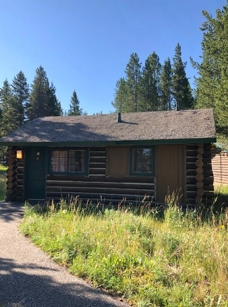 A Colter Bay Village Cabin dates to the homesteading era