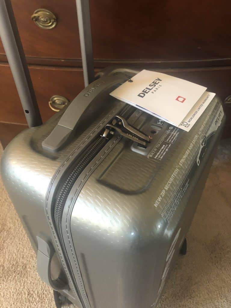 A Delsey Turenne 20" carry on