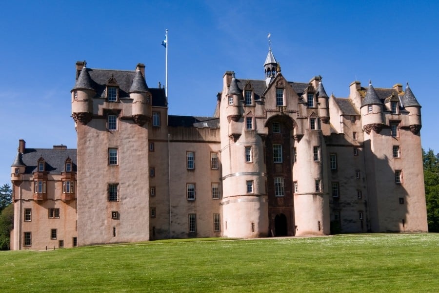 Fyvie Castle, one of the most striking in Aberdeenshire Scotland