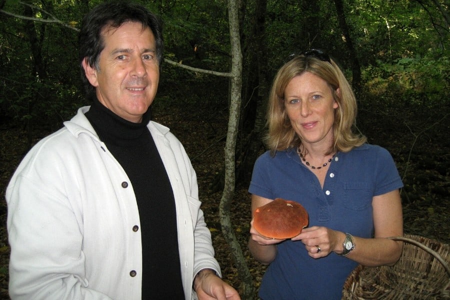 mushroom hunting in autumn, Loire Valley France