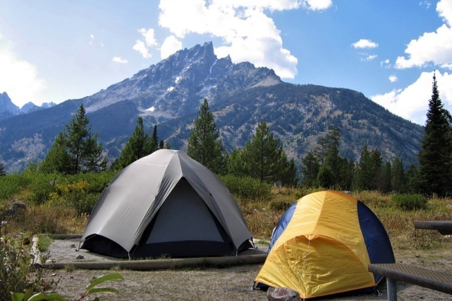 Camping in Grand Teton National Park - National Park Service photo /A. Mattson