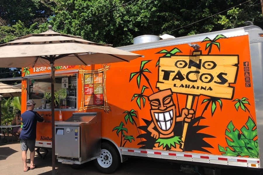 Ono Taco Truck in Lahaina Maui