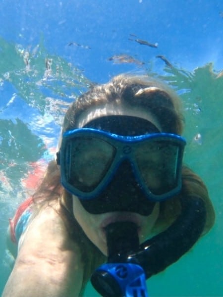 Susan Heinrich snorkels near Kaanapali Beach Maui