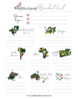 create a travel bucket list