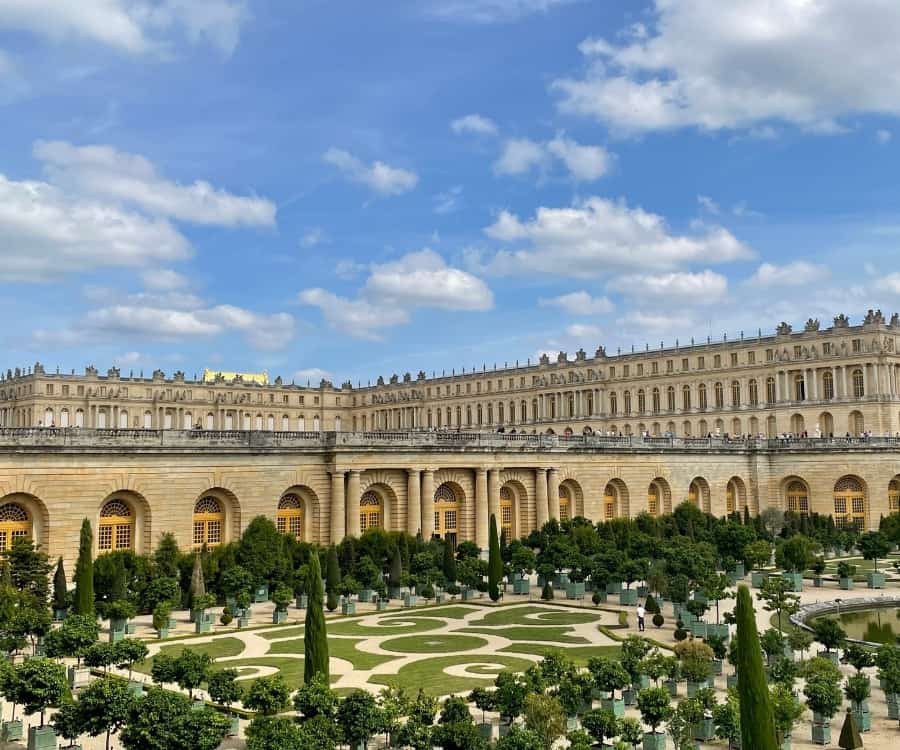 Exterior of the Versailles Palace and Gardens